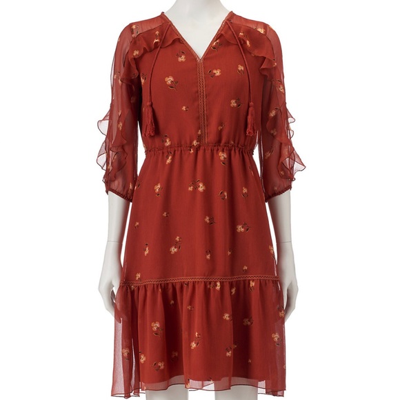 LC Lauren Conrad floral dress - Picture 1 of 1